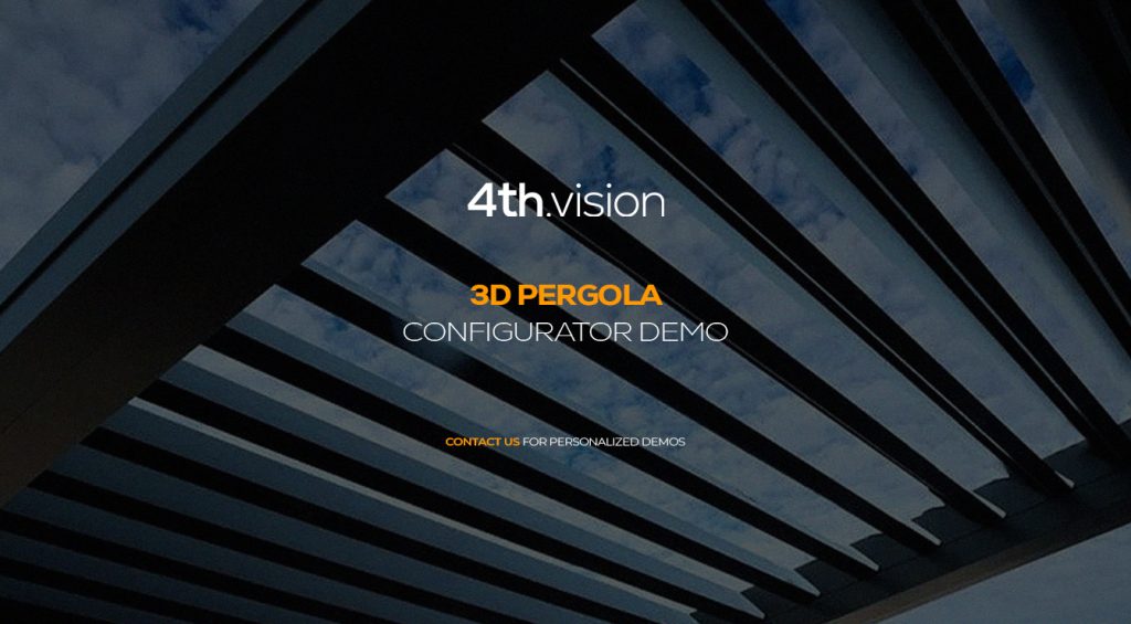 Pergola 3D Configurator Demo Baner